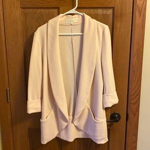 Blush Pink Tunic Blazer